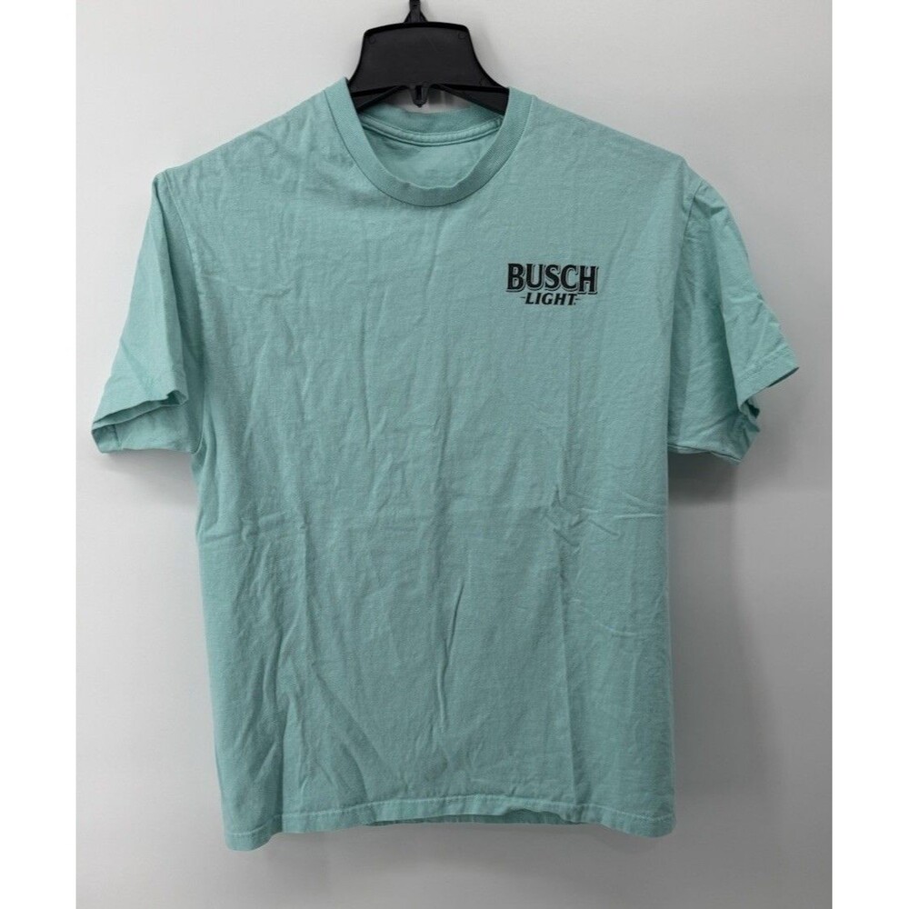 Mint Busch Light Dog Sunset Short Sleeve Graphic Tee Medium See Description